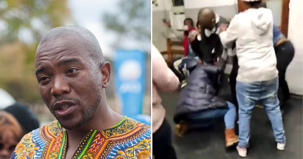GBV victim, tries to report assault to police, gets assaulted by partner in front of cops, Mmusi Maimane, Madeira Police Stattion