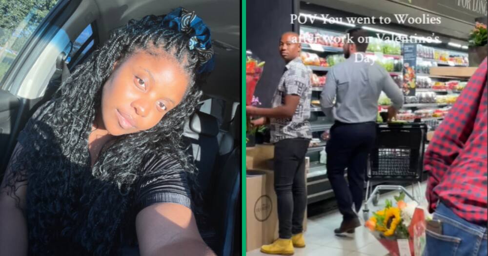 This woman’s Woolies stop after work turned into a TikTok-worthy moment thanks to a bunch of men buying flowers