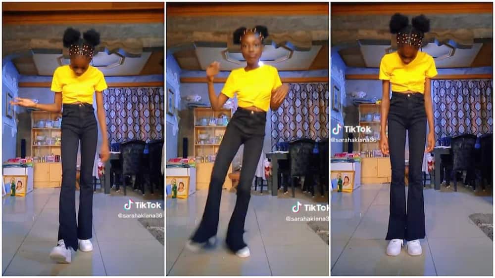 Video of Girl With Long Legs Showing Off Dance Footwork Impresses