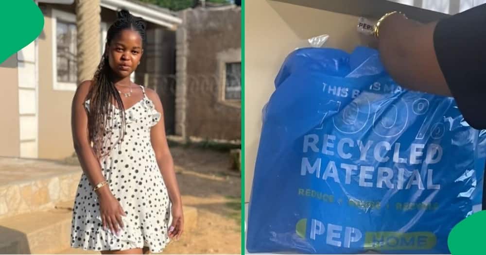 Woman spends R1880 on PEP Home haul.