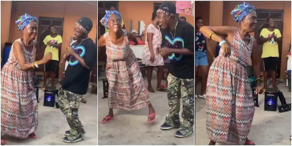 The granny entertained audience with her amazing dancing skills
