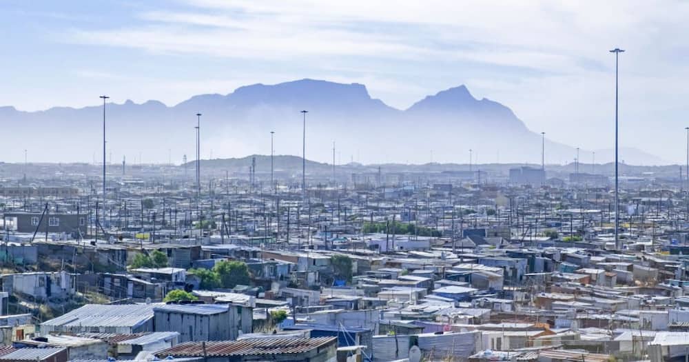 Shacks in a township in Cape Town