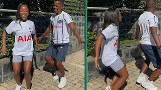 Father and daughter show off their Vala Umkhukhu's dance moves in a video, SA is impressed