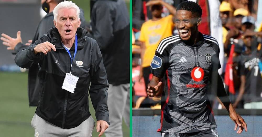 Orlando Pirates winger Monnapule Saleng is out to impress Bafana coach Hugo Broos