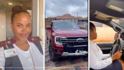 Mzansi nurse flexes Ford Ranger on TikTok, peeps impressed by big money moves