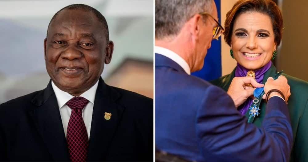 Cyril Ramaphosa, Leanne Manas, French international award