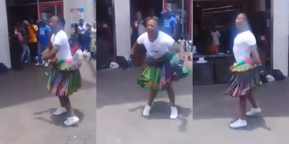 Tsonga man, dancing, video clip