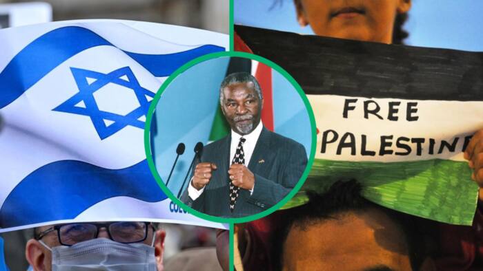 Thabo Mbeki touches South Africans with inspiring photo of Israel-Palestine solidarity