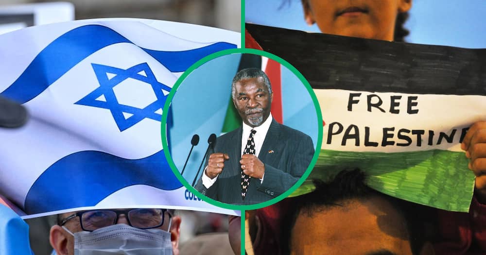 Thabo Mbeki calls for peace in the Middle East.