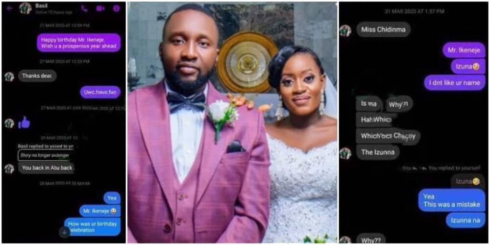 Mixed reactions as Nigerian lady weds man she had DMed on Facebook