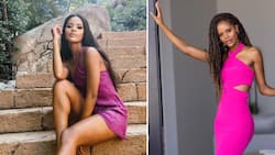 "Real-life Barbie": Peeps love Miss SA Ndavi Nokeri's latest pretty in pink look