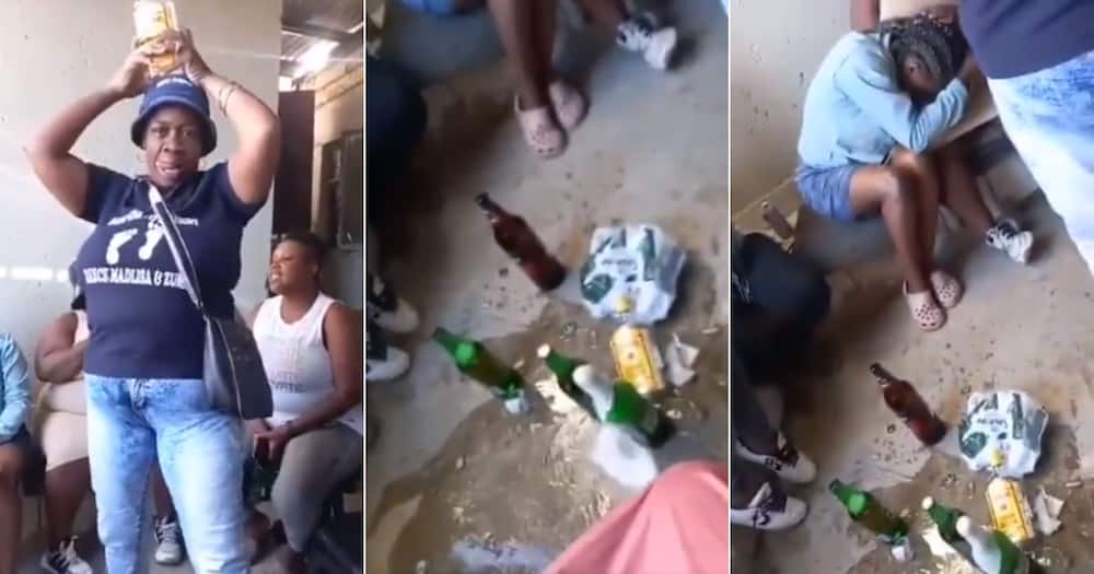 ‘Ayisa Grip’: Hilarious Video of uGogo Dropping Booze, Mzansi Reacts