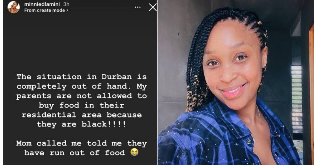 Minnie Dlamini, protests, KZN, race