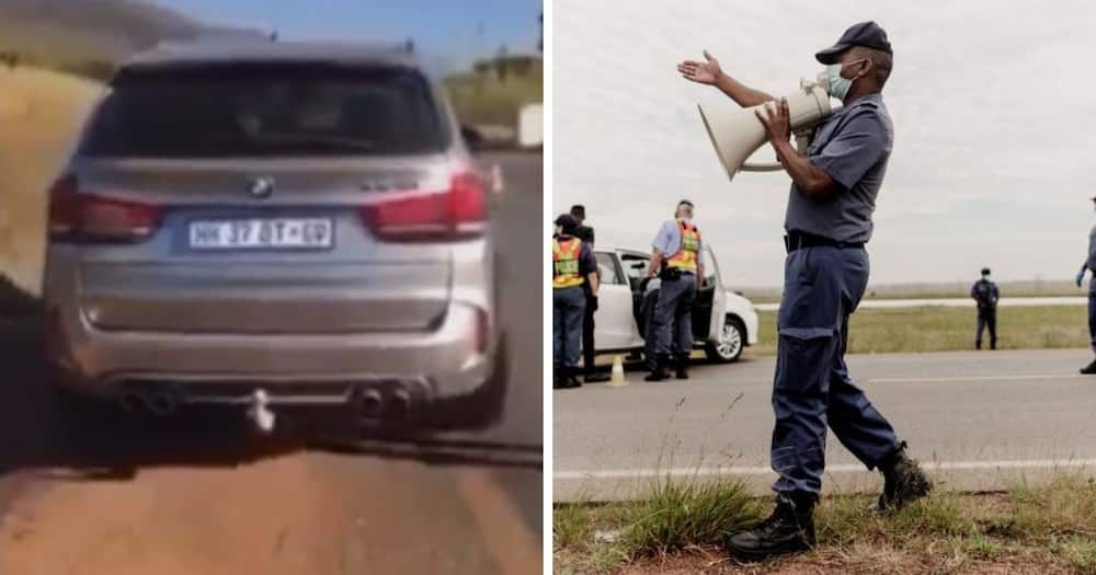 Haibo! BMW Driver’s Frustration With Speeding Ticket Goes Viral As He Almost Runs Over Traffic Cop’s Toes