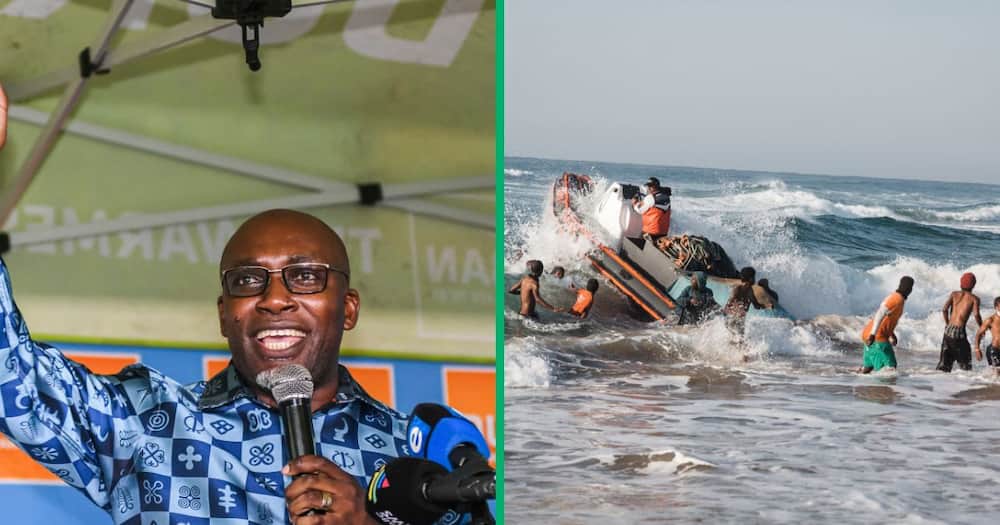 Durban Mayor Mxolisi Kaunde assured people that the ocean is safe to swim