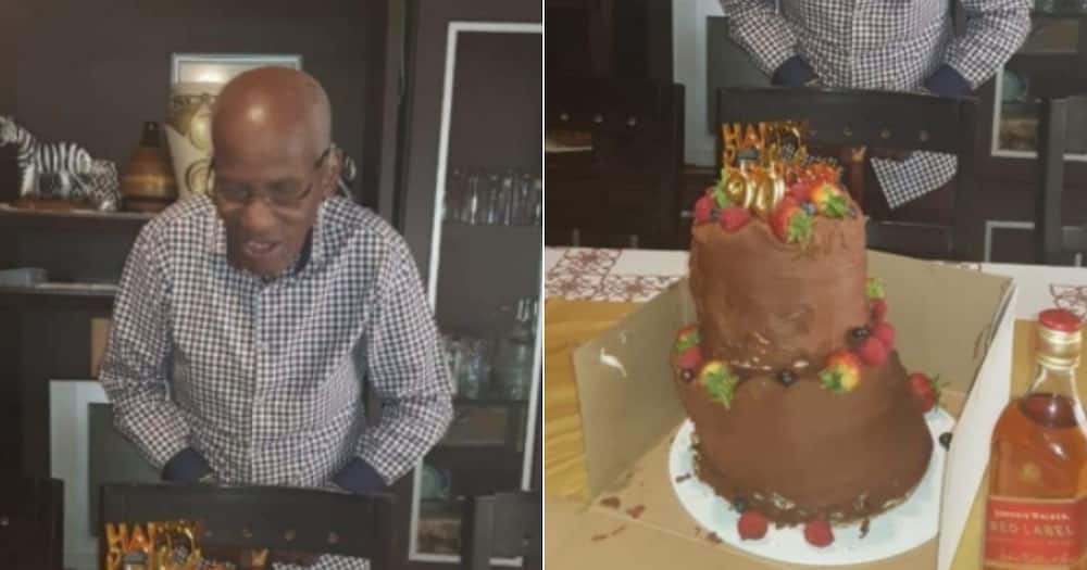 Old man, cake, ‘Floppy’, birthday, hilarious, social media reactions