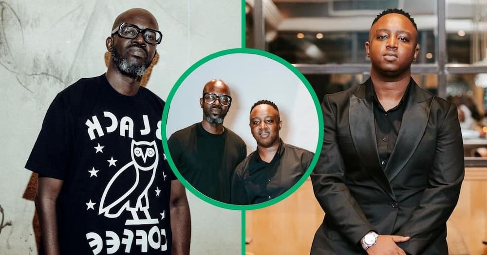 Black Coffee hung out with DJ Shimza at his birthday party