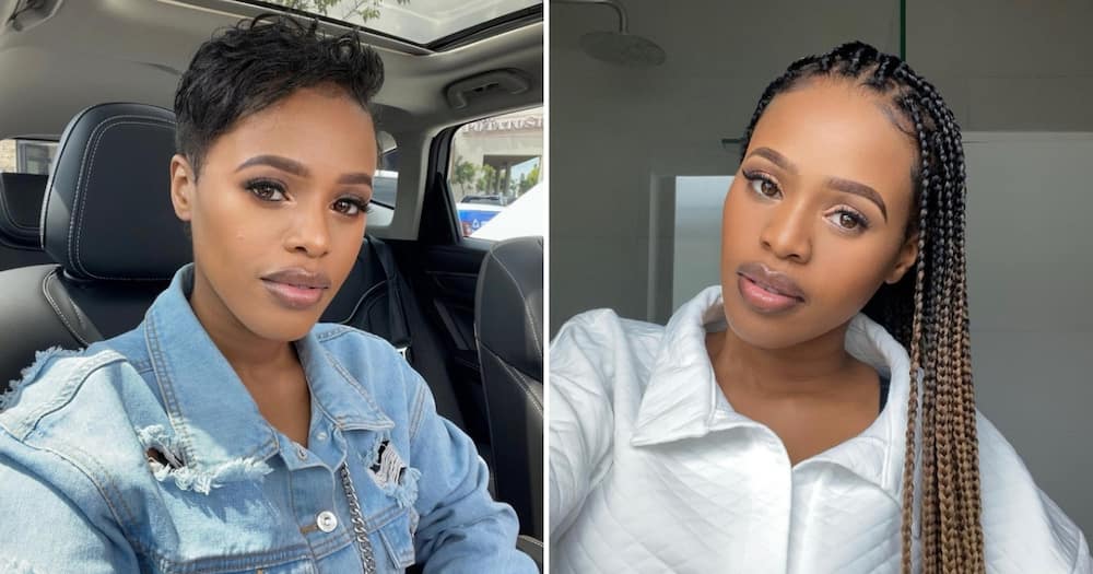 Natasha Thahane broke down in tears about the pain of being a working mom