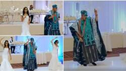Double blessing: Dad dances with pride as cute twin daughters wed same day, amazing video goes viral