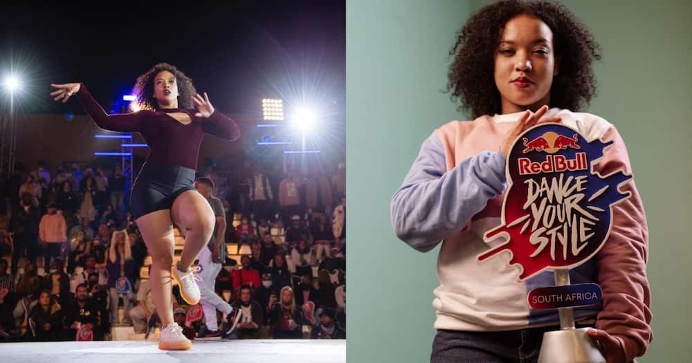 Beautiful local lady wins Red Bull dancing competition, Mzansi lives