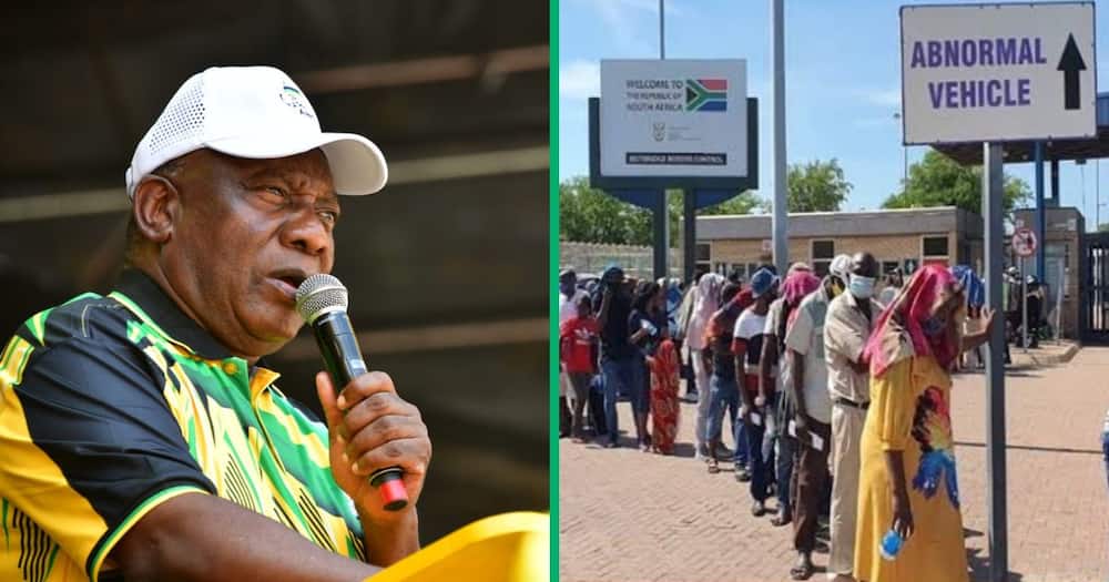Cyril Ramaphosa promised that the ANC led government is curbing illegal immigration