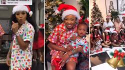 DJ Zinhle, Murdah Bongz and Moozlie throw huge Christmas party for family, fans react: "Absolutely beautiful"