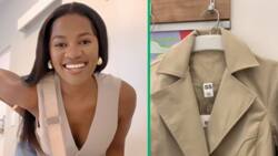Woman shows off stunning Mr Price trench coat, video has Mzansi fashionistas rushing to the store