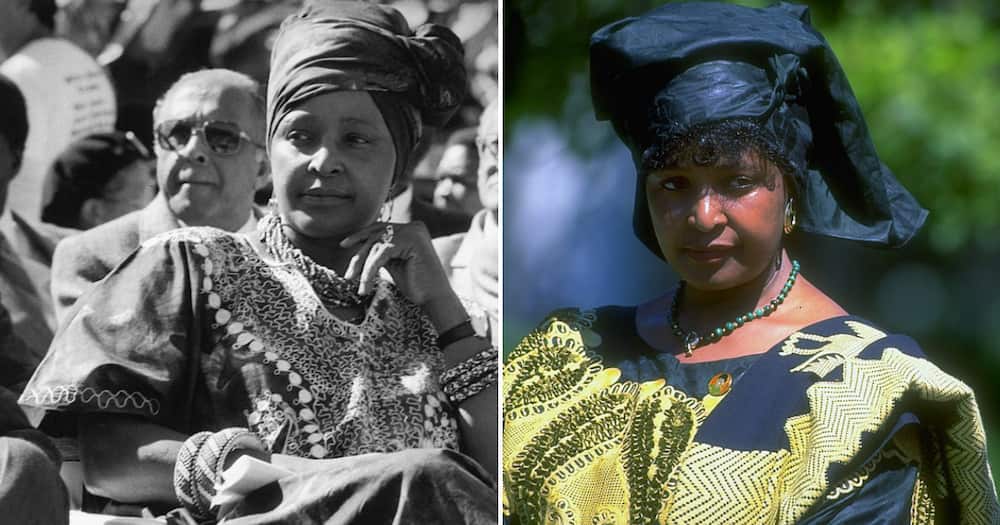 Winnie Madikizela-Mandela looked amazing in a doek