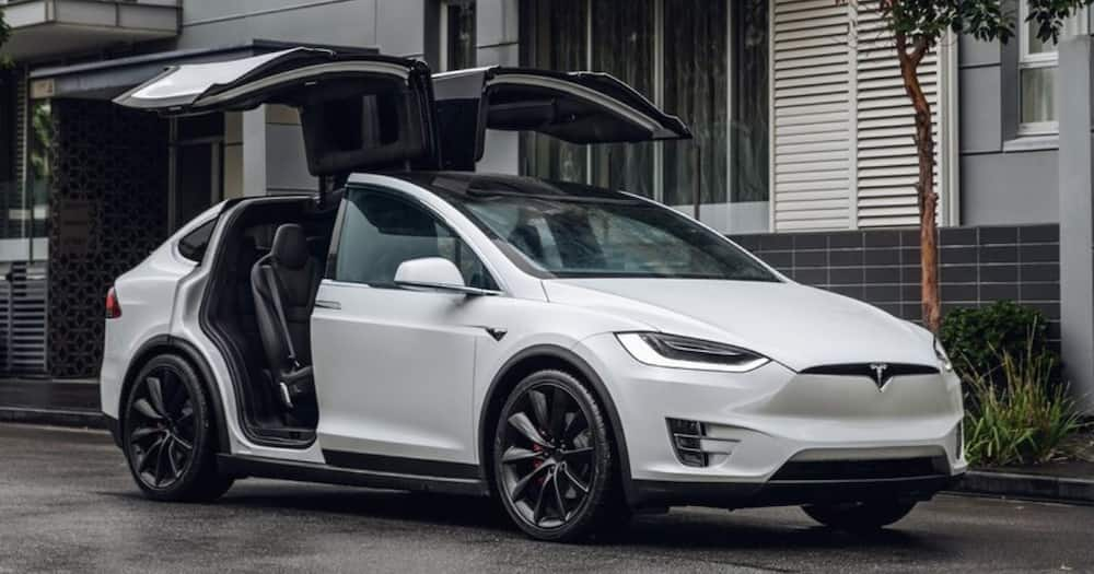 tesla model x, suv, falcon doors, electric