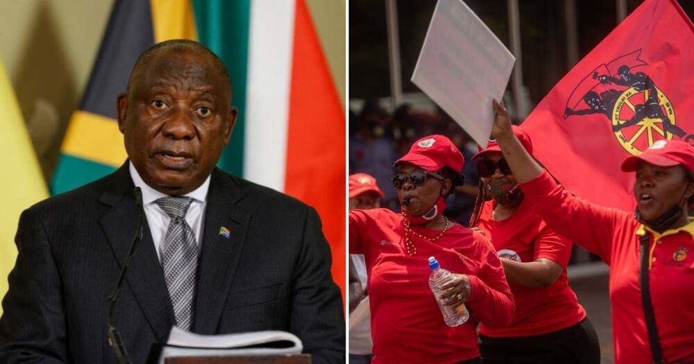 President Cyril Ramaphosa, weekly newsletter, addresses May Day rally, booing, acknowledges, anger