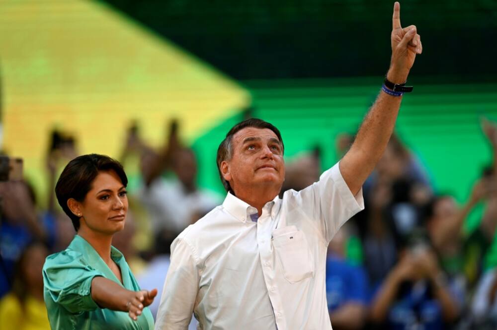 Brazil’s President Jair Bolsonaro attacked the electoral system, judicary and his main rival