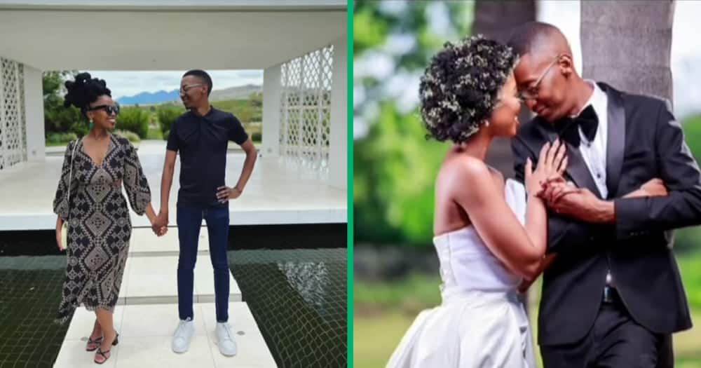 The couple's special wedding attire earned praise from Mzansi.