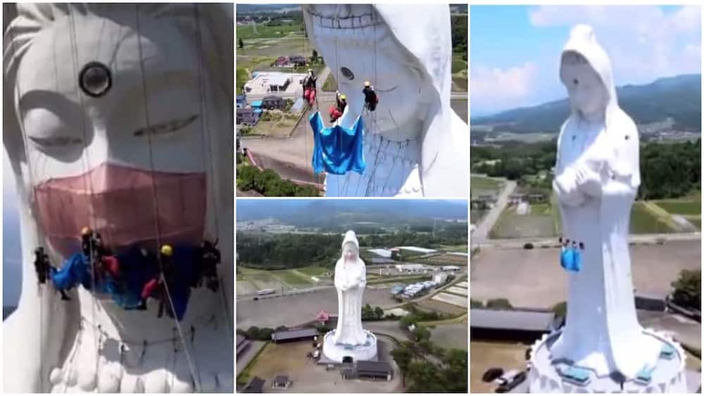 The statue is 187 feet high.