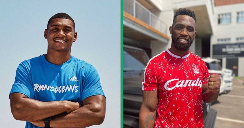 Damian Willemse shared a glimpse into his dinner with Siya Kolisi.