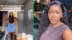 Johannesburg woman bids farewell to res of 4 years after earning optometry degree in TikTok video
