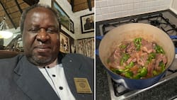 Tito Mboweni shares photos of his cooking and knows it's going to be a disaster, has SA amused and concerned
