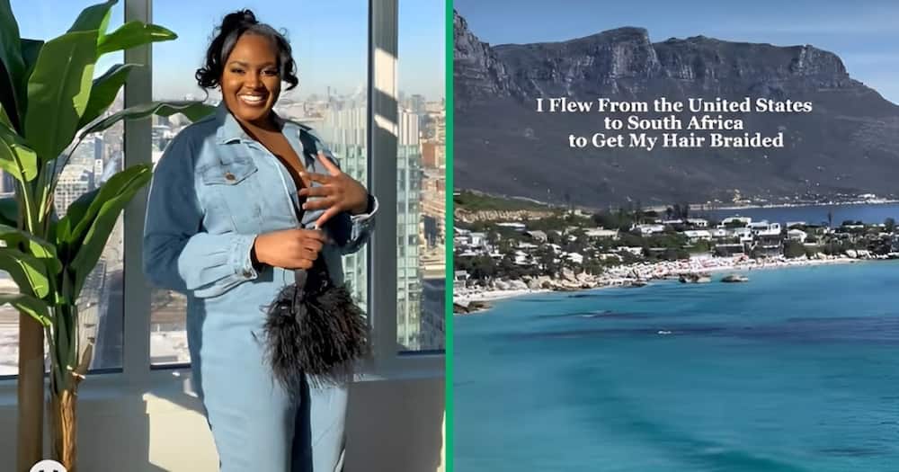 A woman from the US went to Cape Town for a hair appointment