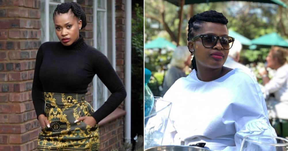 Zenande Mfenyana leaves Mzansi curious after threatening to spill tea