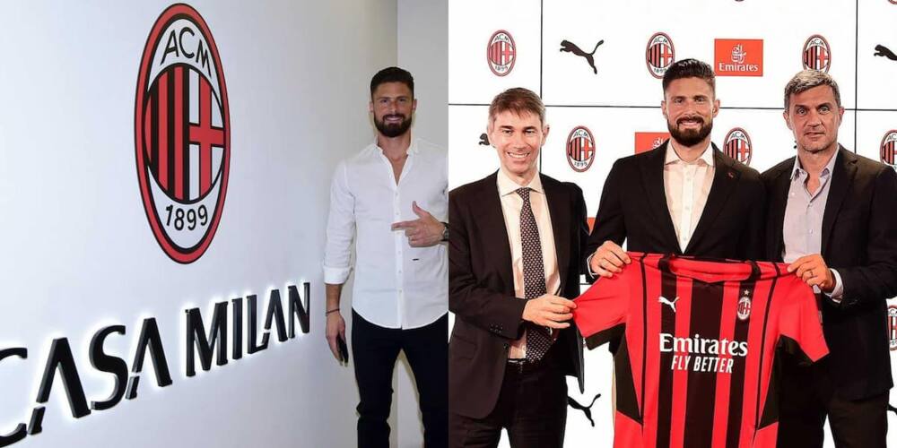 Olivier Giroud joins AC Milan on a 2-year deal, to wear no.9 shirt