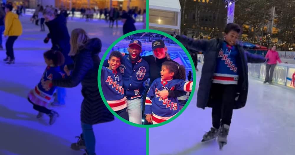 The Kolisi family enjoyed an amazing NBA game at Madison Square Garden and then tried ice skating