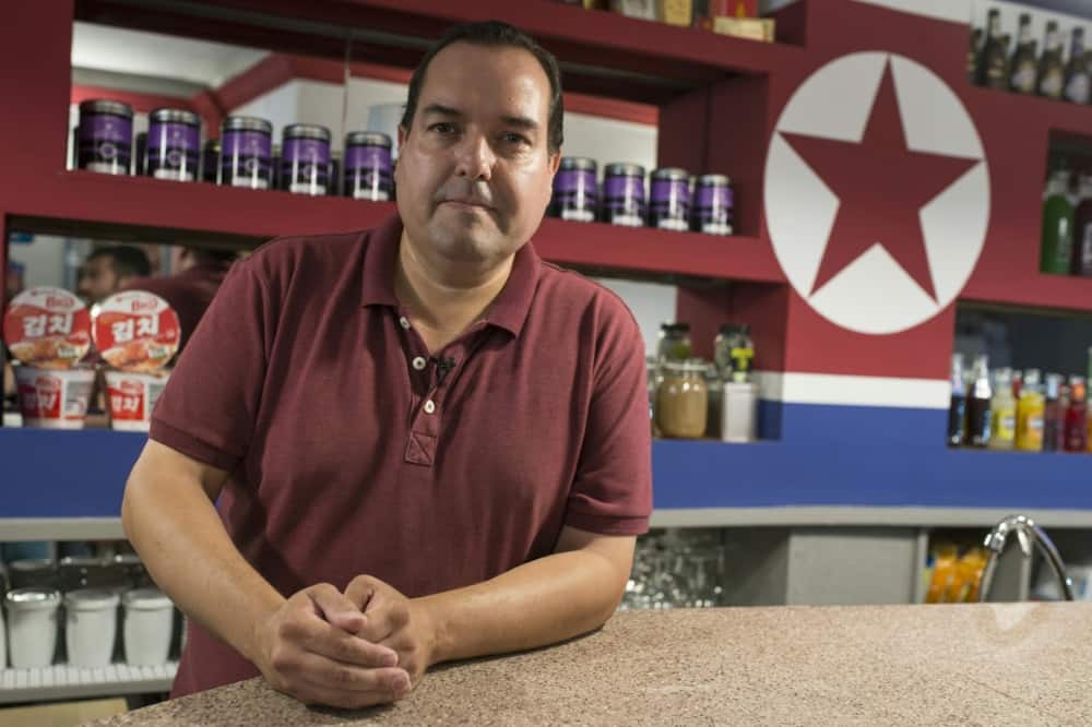 Spain's Alejandro Cao de Benos, seen here in 2016 at his Pyongyang Cafe in the Mediterranean city of Tarragona, faces up to 20 years in jail in the United States if convicted of helping North Korea evade sanctions