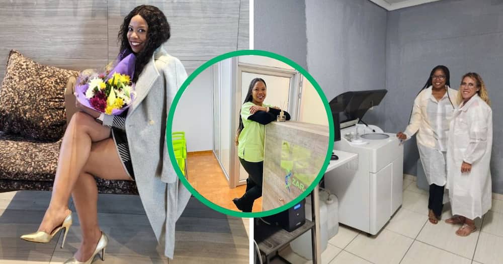 Johannesburg woman opens up her own medical lab in Boksburg.