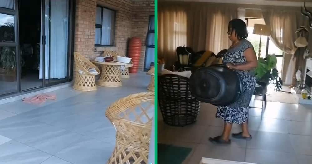 A domestic worker got a built house for her services