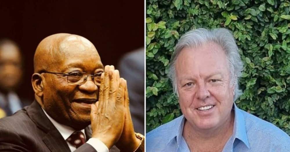 Former president Jacob Zuma and diamond dealer Louis Liebenberg