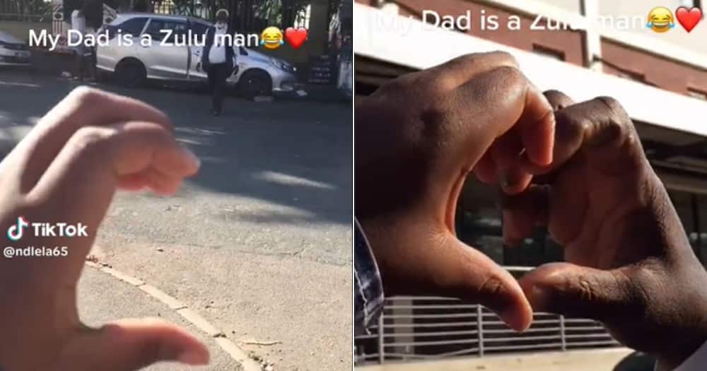 Zulu father boding with daughter in TikTok