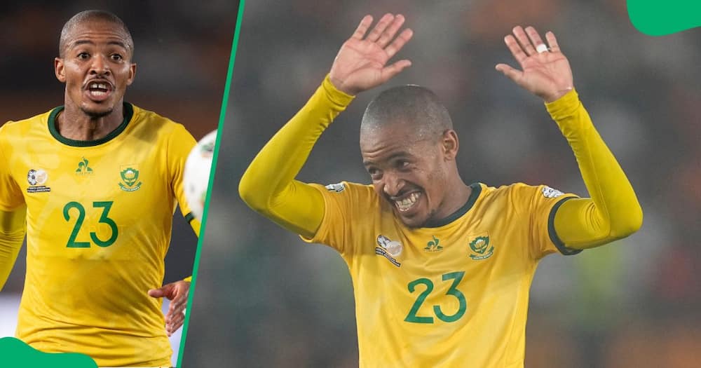 Thapelo Morena scored a brace for Bafana Bafana