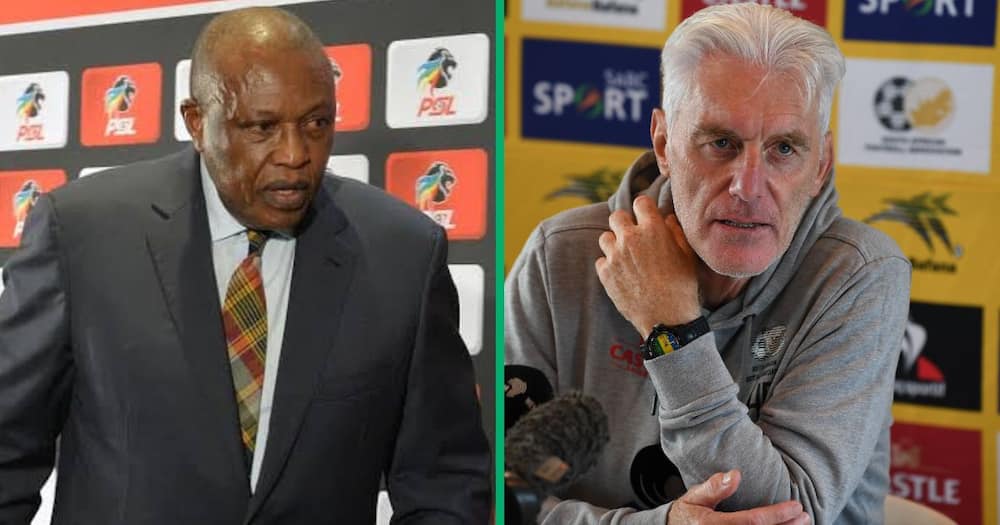 PSL boss Irvin Khoza met up with Bafana mentor Hugo Broos to discuss many issues