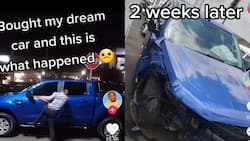 TikTok video of shattered man who lost dream Ford Ranger two weeks after buying it, Mzansi comforts driver