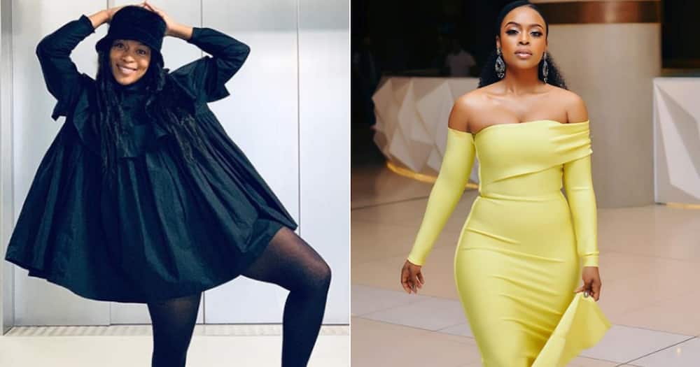 Nomzamo Mbatha shows off amazing legs as she hits Western Cape