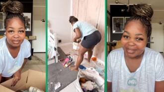 Mom of 3 with no helper conquers kids' mess as she cleans and neatens their room in TikTok video